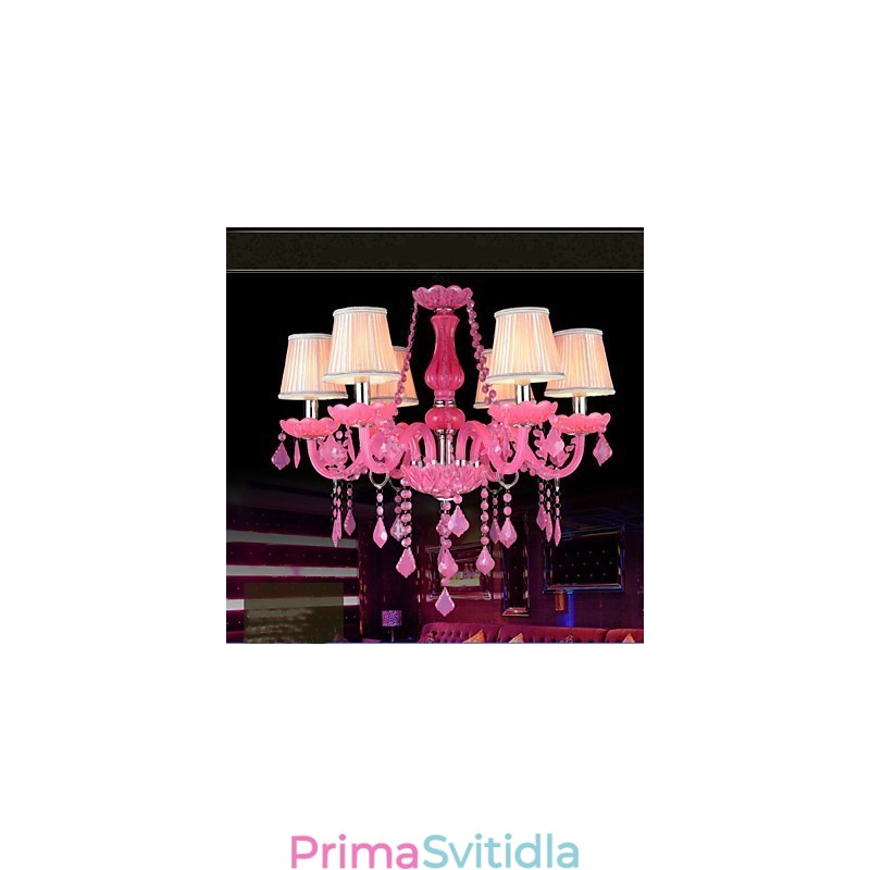 Kávová lampa Project Light Candle Crystal závěsná lampa Růžová A