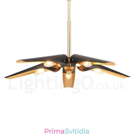 5 Light Retro Rustikální luxusní závěsná lampa z hliníkové slitiny se stínidlem z hliníkové slitiny 5 Light Retro Rustikální luxusní závěsná lampa z hliníkové slitiny se stínidlem z hliníkové slitiny