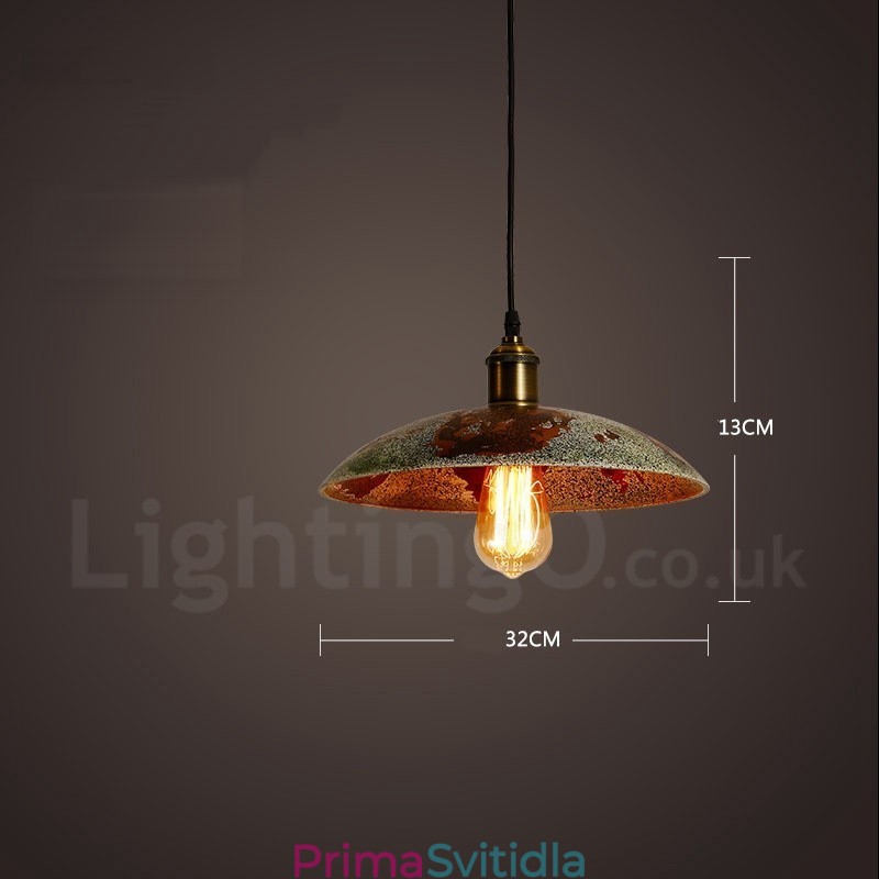1 Light Rustic Lodge Retro Vintage Pendant Light Loft
