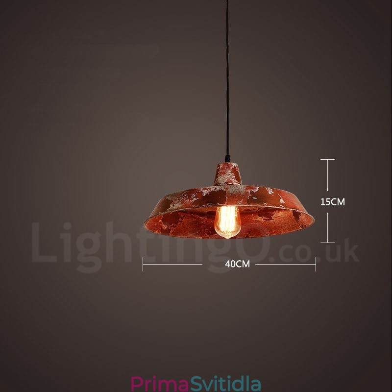 1 Light Rustic Lodge Retro Vintage Pendant Light Loft
