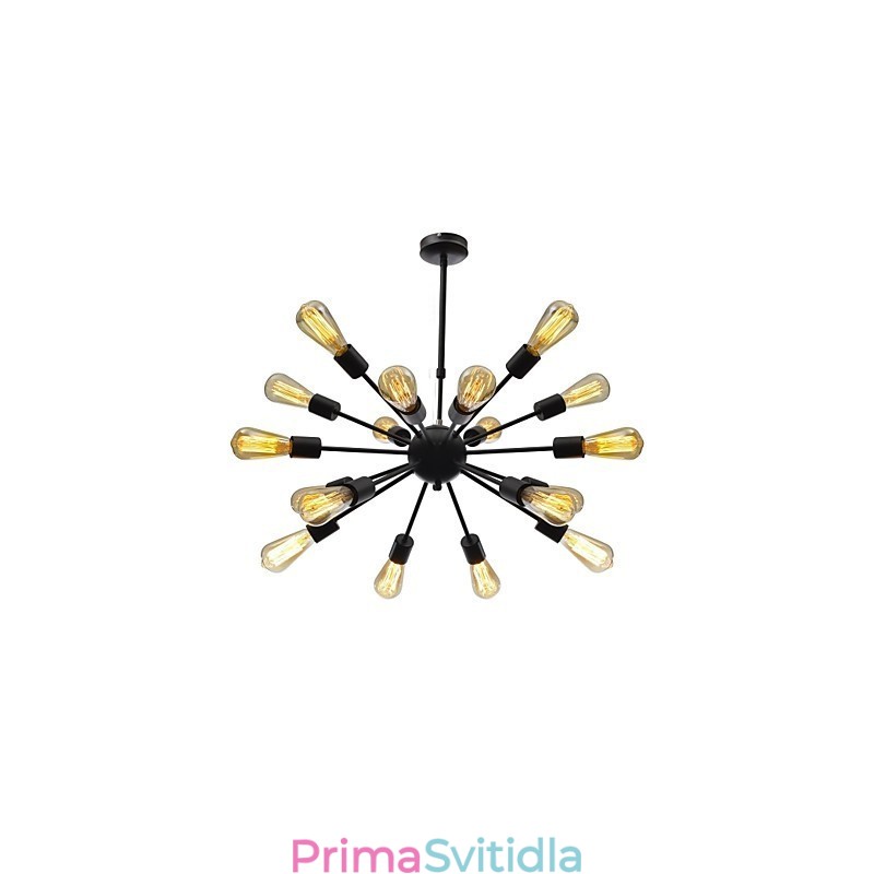 Minimalistický radiální 18 světelný lustr v severoamerickém stylu