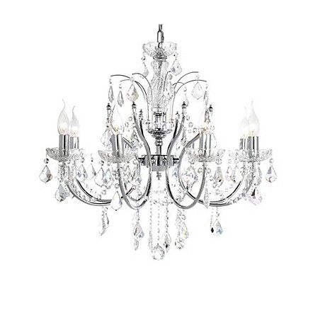 Elegantní křišťálový lustr s 8 světly Elegantní křišťálový lustr s 8 světly