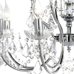 Elegantní křišťálový lustr s 8 světly