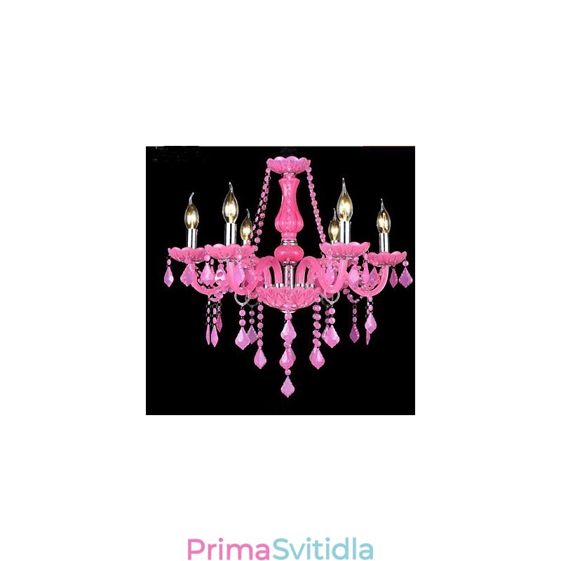 Kávová lampa Project Light Candle Crystal Závěsná lampa Růžová