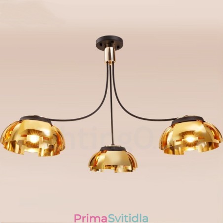 Moderní Contemporary 3 Light Steel Lustr s akrylovým stínidlem Moderní Contemporary 3 Light Steel Lustr s akrylovým stínidlem