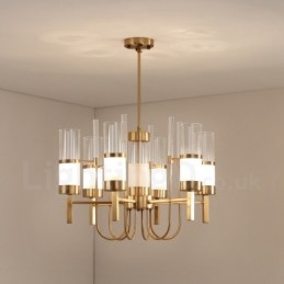 Rustic Lodge Modern Contemporary 6 lehký ocelový lustr se skleněným stínidlem