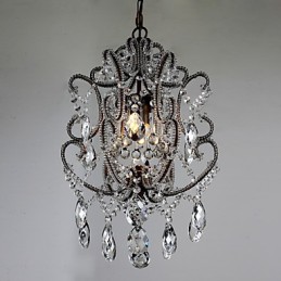 Moderní design lustru Vintage lustr Loft Crystal Light Fixture Luster závěsná lampa