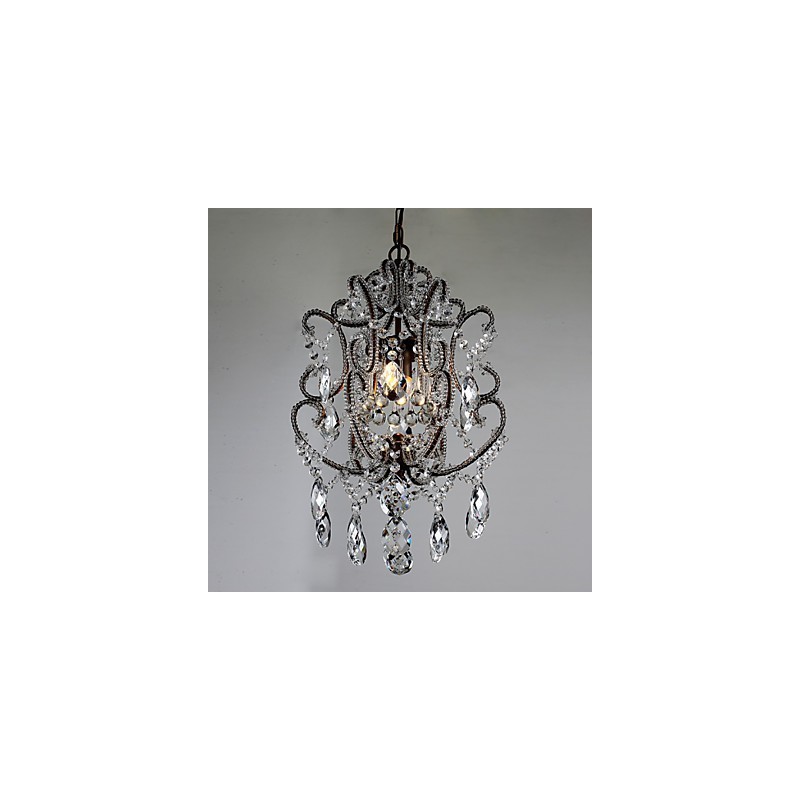 Moderní design lustru Vintage lustr Loft Crystal Light Fixture Luster závěsná lampa