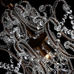 Moderní design lustru Vintage lustr Loft Crystal Light Fixture Luster závěsná lampa