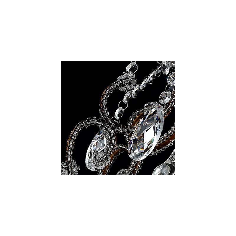 Moderní design lustru Vintage lustr Loft Crystal Light Fixture Luster závěsná lampa