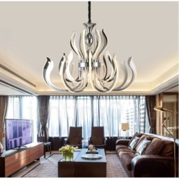Moderní Contemporary 24 lehký akrylový lustr s akrylovým stínidlem