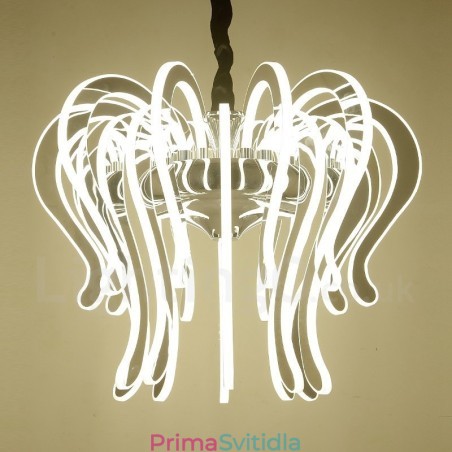 Moderní Contemporary 20 Light Steel Lustr s akrylovým stínidlem Moderní Contemporary 20 Light Steel Lustr s akrylovým stínidlem