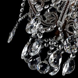 Moderní design lustru Vintage lustr Loft Crystal Light Fixture Luster závěsná lampa