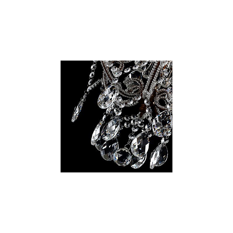 Moderní design lustru Vintage lustr Loft Crystal Light Fixture Luster závěsná lampa