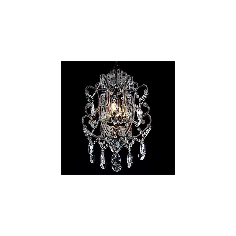 Moderní design lustru Vintage lustr Loft Crystal Light Fixture Luster závěsná lampa