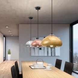 Moderní moderní 1 světelné skleněné závěsné svítidlo se skleněným stínidlem