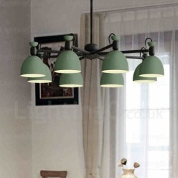 8 Lehký severský lustr se stínidlem z hliníkové slitiny