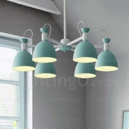 6 Lehký severský lustr se stínidlem z hliníkové slitiny