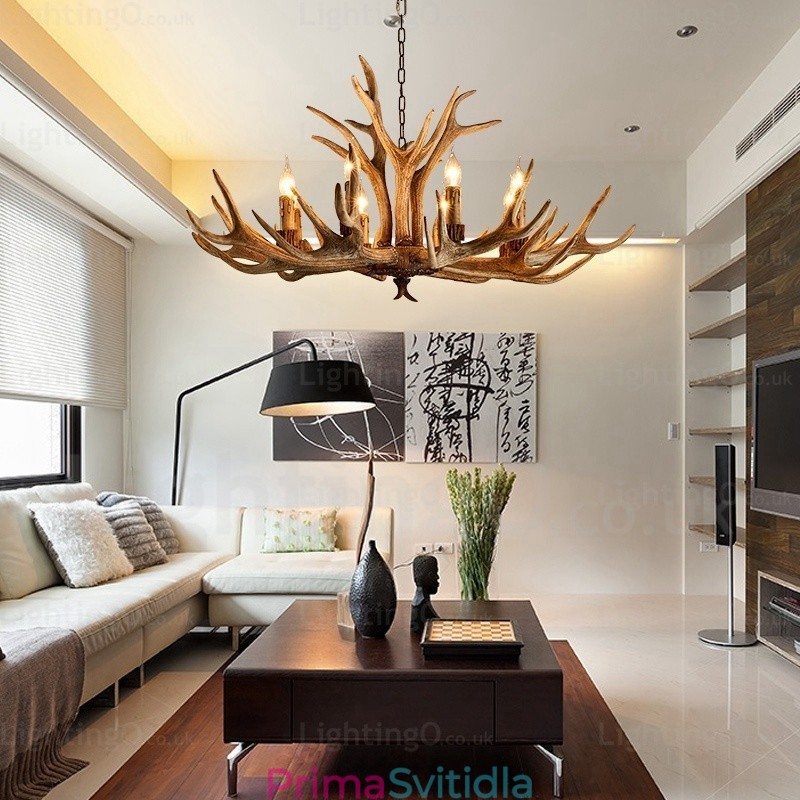8 Light Country Rustikální Nordic Moderní Současný lustr