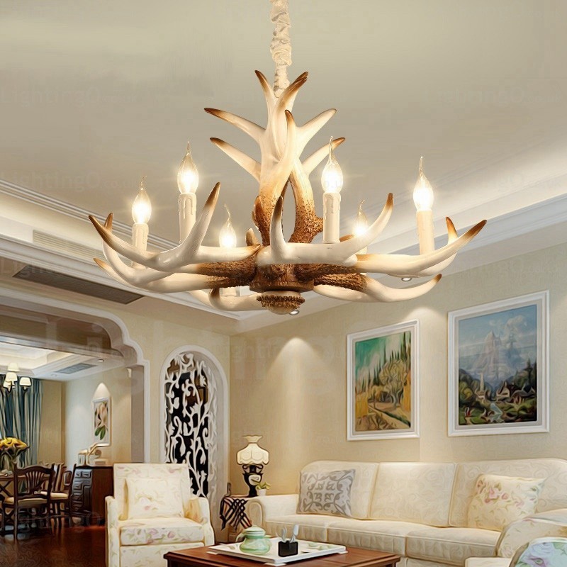 6 Light Vintage Retro Lustr