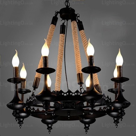 8 Light Country Rustikální závěsné svítidlo 8 Light Country Rustikální závěsné svítidlo