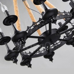 8 Light Country Rustikální závěsné svítidlo