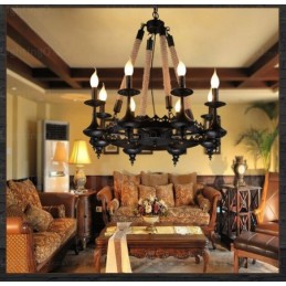 8 Light Country Rustikální závěsné svítidlo