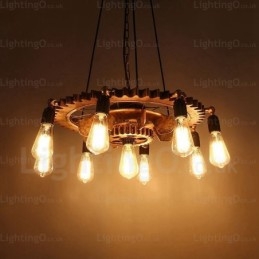 9 Light Vintage Retro závěsné svítidlo