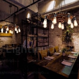 9 Light Vintage Retro závěsné svítidlo