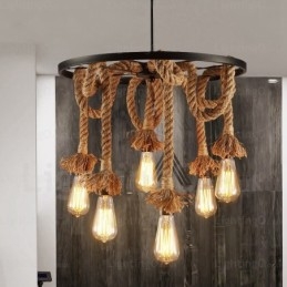 6 Light Vintage Retro závěsné svítidlo