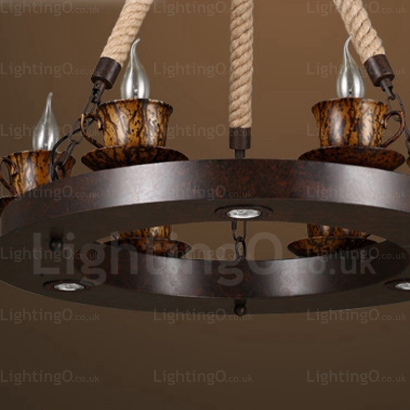 9 Light Country Rustikální závěsné svítidlo
