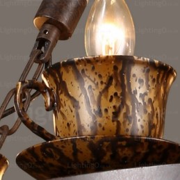 9 Light Country Rustikální závěsné svítidlo