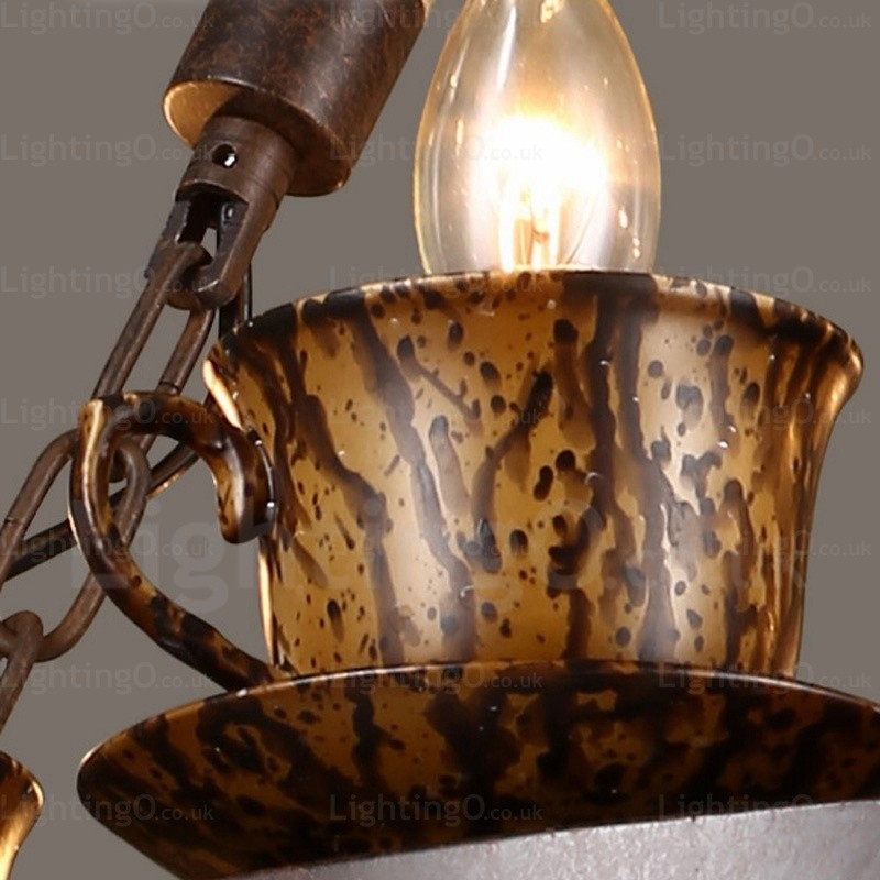 9 Light Country Rustikální závěsné svítidlo