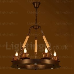 9 Light Country Rustikální závěsné svítidlo