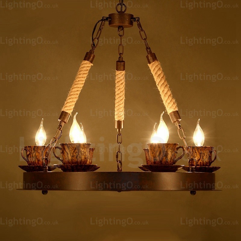 9 Light Country Rustikální závěsné svítidlo