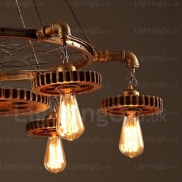 7 Light Vintage Retro závěsné svítidlo