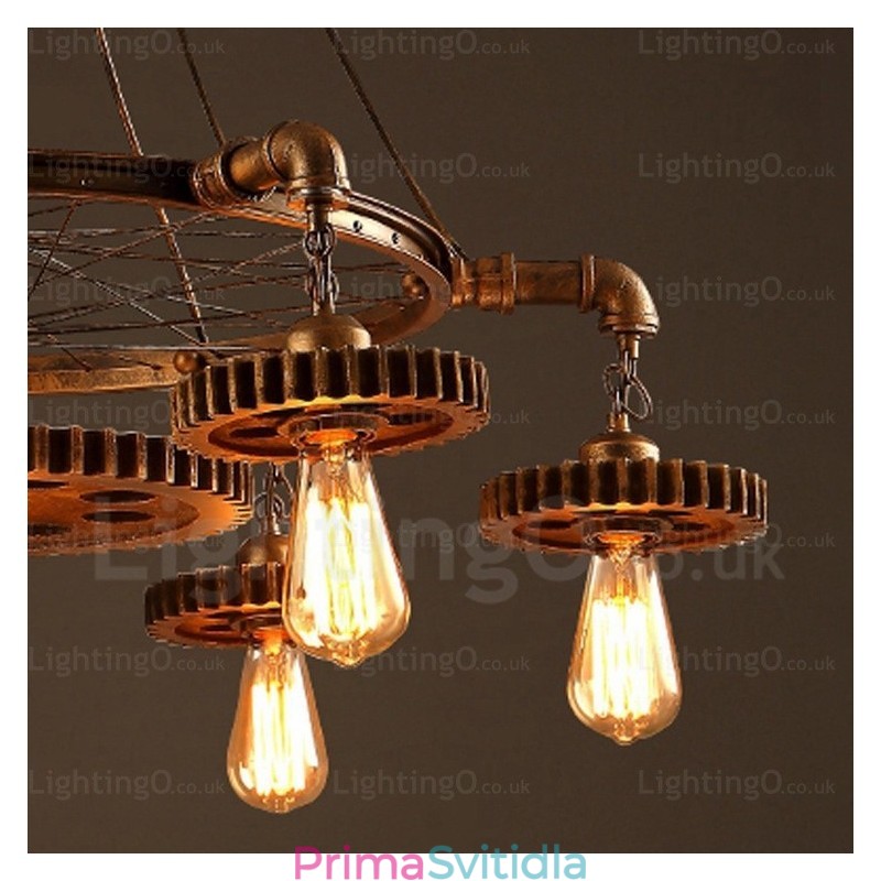 7 Light Vintage Retro závěsné svítidlo