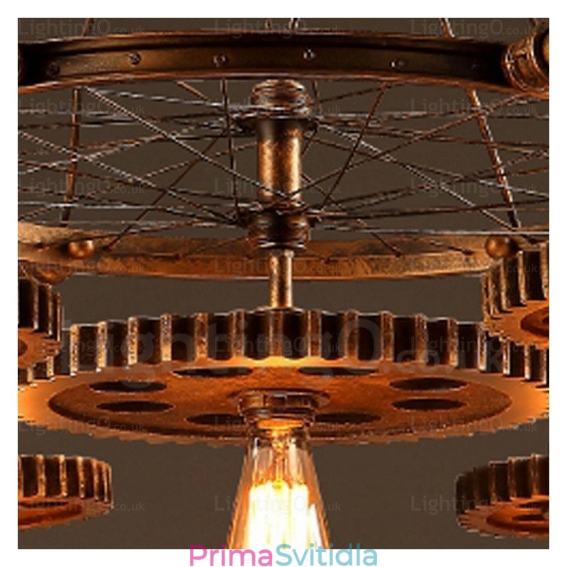 7 Light Vintage Retro závěsné svítidlo