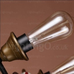 4 Light Country Rustikální Vintage Retro Závěsné světlo