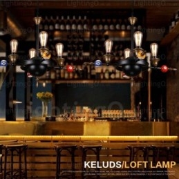 4 Light Country Rustikální Vintage Retro Závěsné světlo