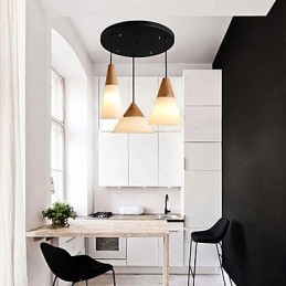 Lustr Mini styl moderní současné kovové 3 světelné závěsné světlo