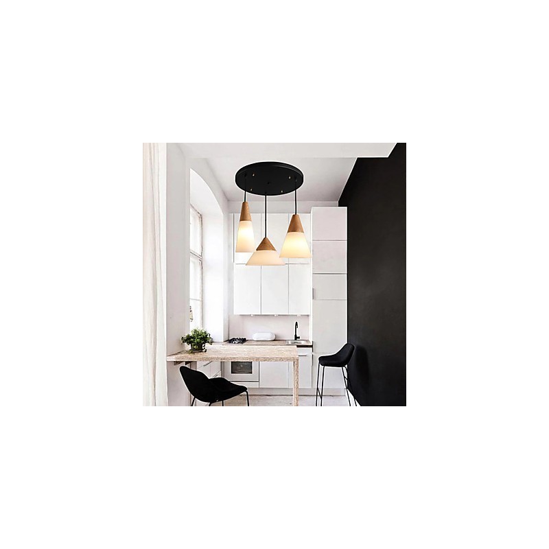 Lustr Mini styl moderní současné kovové 3 světelné závěsné světlo
