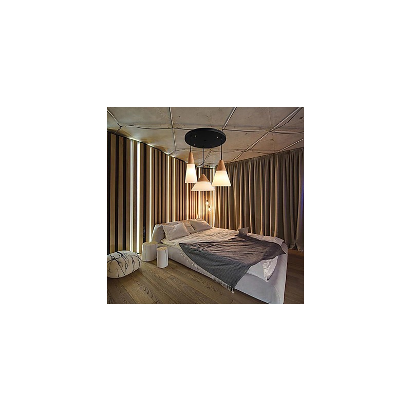 Lustr Mini styl moderní současné kovové 3 světelné závěsné světlo