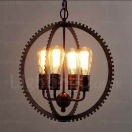 4 Light Vintage Retro závěsné světlo