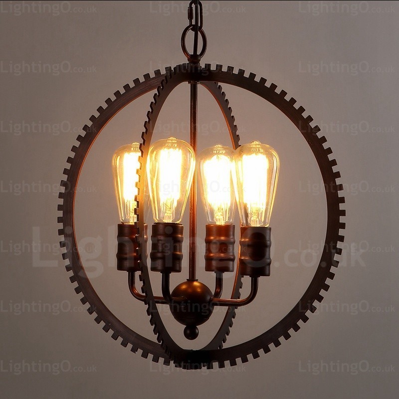 4 Light Vintage Retro závěsné světlo
