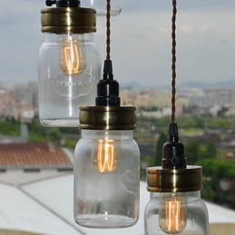Severoamerický venkovský styl amerického Art Bottle Lustr