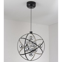 Průměr 50CM 80CM Vintage Globe Lustr Rezavé barevné závěsné světlo