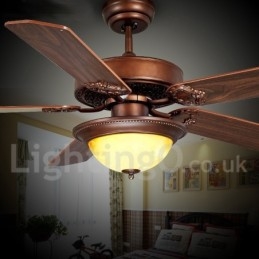 48" 52" Country Retro Rustikální Lodge Vintage stropní ventilátor