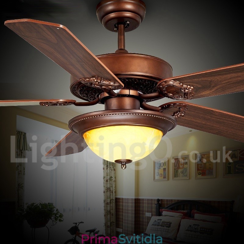48" 52" Country Retro Rustikální Lodge Vintage stropní ventilátor