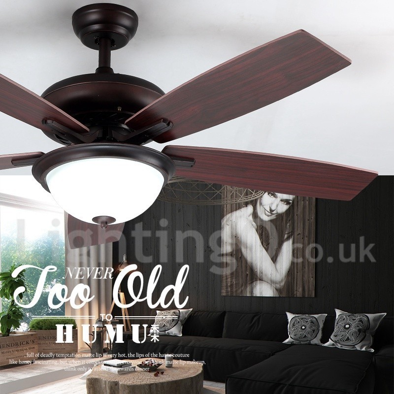 52" Country Retro Rustic Lodge Vintage stropní ventilátor